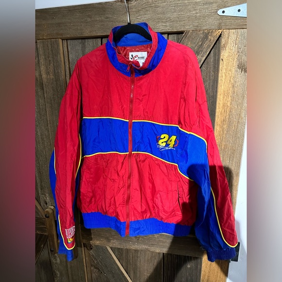 NASCAR (Chase) - Red & Blue Jeff Gordon #20 Jacket 1990s Vintage X-Large - Picture 3 of 8